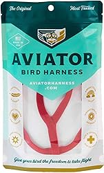 The AVIATOR Pet Bird Harness and Leash: Mini Red
