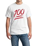 icustomworld 100 Emoji Red Logo T-shirt Funny Cool Gift Shirts