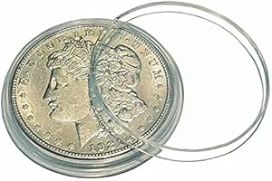 COIN COLLECTOR CENTRAL Silver Dollar Coin Holders 38mm Morgan, Peace, IKE Silver Dollar (50 Pack)
