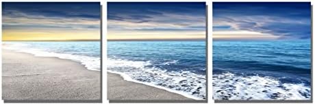 The Decor Shop - Canvas Prints Beach Seaside Seascape Pictures Print on Canvas Wall Art Stretched Artwork for Home Office Decorations Small Size 12x12inch