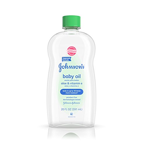 Johnson's Baby Oil With Aloe Vera & Vitamin E For Dry Skin, 20 Oz. (Pack of 6)