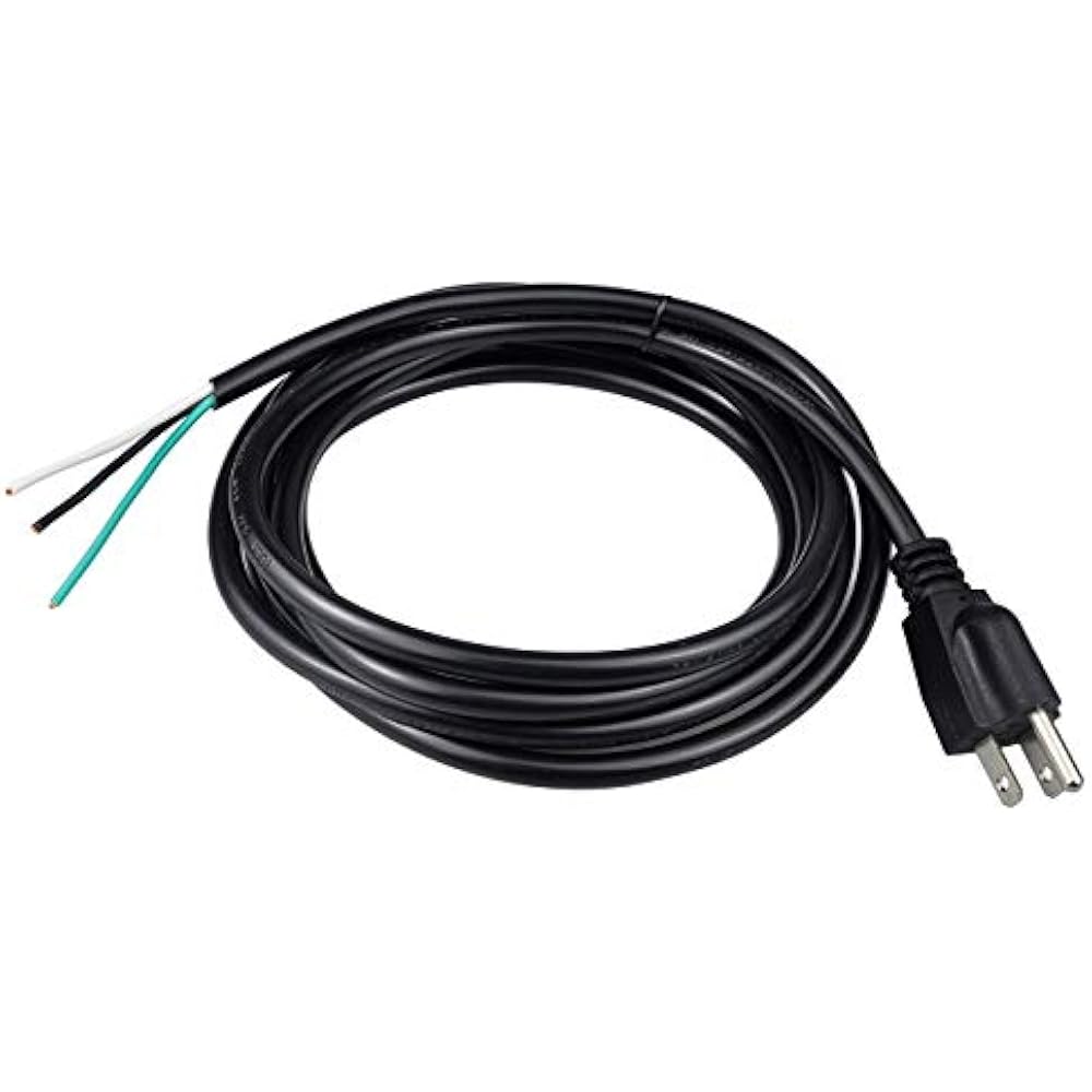 Pinfox 10ft 18 Gauge 3 Prong Heavy Duty Replacement Power Supply Cord