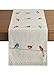Maison d' Hermine Table runner 100% Cotton Double Layer Table Runners 72 inches long Decorative for Home Kitchen Dining Party Wedding Bridal Shower Spring Summer (Birdies On Wire, 14.50