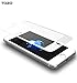 TOZO for iPhone 7/6/6S 3D Screen Protector Glass [ 3D Full Frame ] Technology Premium Tempered 9H Hardness 2.5D PET [Soft Edge Hybrid] Perfect Fit Screen 4.7 White