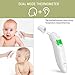Metene Medical Forehead and Ear Thermometer for Fever, Non-Contact Digital Thermometer with Instant Reading and Improved Accuracy, for Baby, Kids and Adult