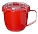 Sistema Microwave Collection Soup Mug 31.7oz, Red 1109ZS, 4 Cup