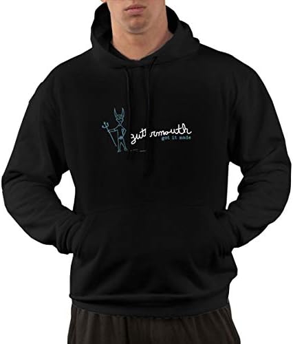 Qiyzhua Mens Guttermouth Got It Made Short Comfortable Sweatshirts Black