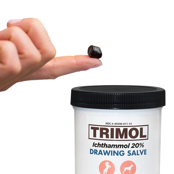 TRIMOL Ichthammol 20 Drawing Salve Grooming Aid, 14 oz, Soothing Skin