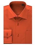 MONDAYSUIT Mens Regular Fit Dress Shirt w/ Reversible Cuff (Big Sizes Available)