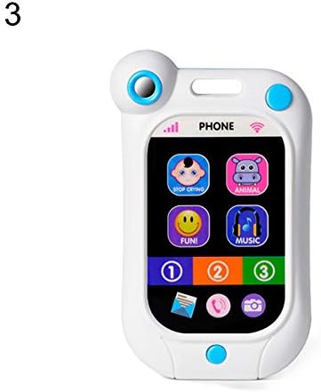 Danigrefinb Learning Resources Educational Toys, Baby Early Learning Simulation Touch Screen Smart Phone Cellphone Kids Toys - Blue