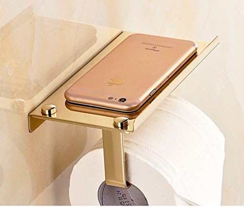 Stainless steel toilet paper holder/Golden tissue holder antique volume/Bathroom racks/Toilet tray/tissue box-B