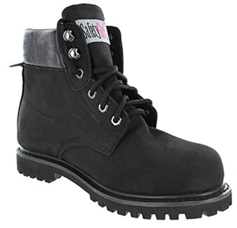 womens black work boots comfortable
