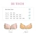 IH-TECH Adhesive Bra, Push Up Strapless Bra with Drawstring Reusable Invisible Silicone Backless Bras for Women (Nude, Cup D)