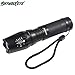 Usstore 3000 Lumen 5 Modes T6 Zoomable LED 18650 Flashlight Torch Lamp Light G700 X800 Light weight low power consumption compact and easy to carry