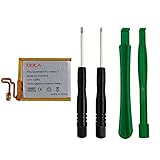 Replacement Battery for iPod Nano 7th Gen, DOCA 3.7V/0.8WHR Li-Polymer Rechargeable Battery with Opening Pry Tool Kits, Compatible with Model No.616-0539