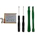 Replacement Battery for iPod Nano 7th Gen, DOCA 3.7V/0.8WHR Li-Polymer Rechargeable Battery with Opening Pry Tool Kits, Compatible with Model No.616-0539