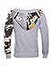 Christo Mens Hoodies Sweatshirt Fashion Outdoor Tracksuit Casual Hip-Hop Funny Coat, Grey01, M