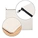 10 PCS White Canvas Makeup Cosmetic Bag - Pouch Zipper Bag Organizer