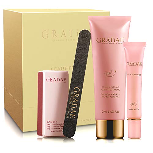 Gratiae Organic Beauty By Nature Nail Kit/Set – Apple Green Tea and Ginger