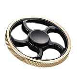 AMILIFE EDC Fidget Spinner High Speed Stainless Steel Bearing ADHD Focus Anxiety Relief Toys (&01 EDC Spinner, #Gold)