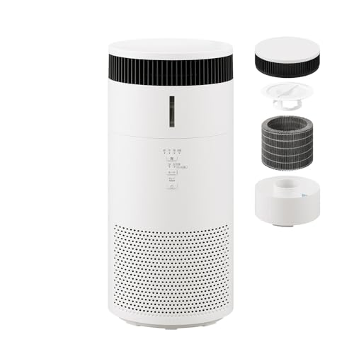 アイリスオーヤマ 加湿空気清浄機 静音 小型 自動モード 省エネ ペット 脱臭 花粉 ホコリ PM2.5 集じん ウイルス アレルギー フィルター交換ランプ付き 10畳 AAP-SH20B-W ホワイト