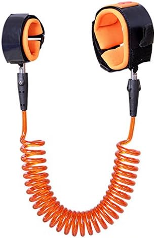 Hhobake Baby Child Anti Lost Safety Wrist Link,Child/Toddlers Security Provent Lost Wristband,Full Length Opened(2.5 Meters) (Orange)