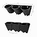 Homes Garden Self-Watering Vertical Garden Planter Indoor Outdoor Living Wall with Drip Irrigation Kit Black 12 Pack (36 Pockets) #G-G707A03-USthumb 3