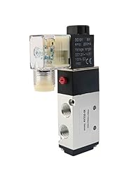 BestTong 4V210-08 válvula solenoide con 5 modos, 2 posiciones, con CC, de 12 V, 3 W y 120 mA