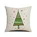 RUOAR Spring Set of 4 Christmas Pillow Covers Festival Home Decoration Cushion Covers 18 x 18 inch Xmas Decorations Christmas Clearance