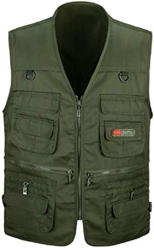 Highisa Men's Adult Casual Loose Tactical Photographer Fishing Vest