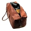 NAMA-James-Weekender-Echtes-Leder-Reisetasche-Vintage-Retro-Sporttasche-60-cm-45-Liter-fuer-Damen-und-Herren-Duffle-Bag-Schultertasche-Naturleder-Braun