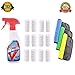 64 Pcs Multi Functional Effervescent Spray Cleaner Set With A Spray Bottle 3 Pack Cleaning Cloths - All Purpose Home Cleaning Effervescent Spray Cleaner (60pcs with a bottle 3 Pack Cleaning Cloths)