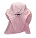 lenikis Unisex Outdoor Activities UV Protecting Sun Hats with Neck Flap Pink