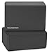 BalanceFrom GoYoga Set of 2 High Density Yoga Blocks, 9″x6″x4″ Each [Newest Version] (Black)thumb 1