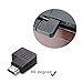 WOVTE HDMI Right Angle Port Saver Adapter Male to Female 90 Degree Vertical Flat Left Pack of 2