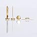 WILLBOND 500 Pieces Brass Plated Paper Fasteners Round Metal Brads with Storage Box Assorted Size Brads (Gold)