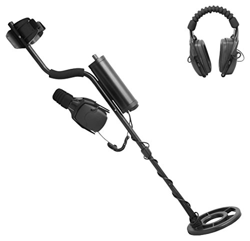 Pyle PHMD84 - Metal Detector with Waterproof Search Coil and Headphones - Adjustable Sensitivity and Discrimination Controls -  Adjustable Length and Arm Support