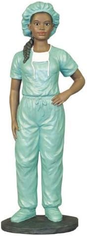 African American Figurine Medical Female Scrub Nurse by Ebony Treasures