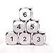 Solid Metal Chrome Silver 6d6 Polyhedral Dice Set by Hedral - D&D RPG D6 Gaming Dice