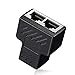 RJ45 Ethernet Splitter, Weletric RJ45 Splitter Adapter 1 to 2 Dual Female Port 8P8C Extender Plug LAN Network Socket Connector for Cat5/Cat5e/Cat6/Cat7 Coupler with Shield [Anti-Signal Interference] primary