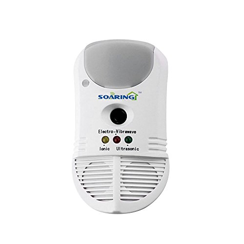 SOARING 5 in 1 Multifunctional Pest Repeller with Ultrasonic Electro-Vibrawave and Ionic Technology Repels Roaches Rodents Spiders Ants Bed Bugs Mites and More SOARING 5 in 1 Multifunctional Pest Repeller with Ultrasonic Electro-Vibrawave and Ionic Technology Repels Roaches Rodents Spiders Ants Bed Bugs Mites and More