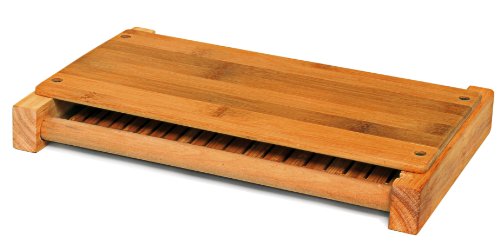 DB-Tech Bamboo Wood Compact Foldable Bread Slicer