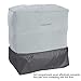 Inflatable Foot Rest Pillow, Leg Rest Pillow Footrest for Airplane Car Travel Home, Travel Bed for Kids on Flights with Adjustable Height, Pump and Carrying Bag Included (Gray)