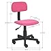 Homy Casa Office Chair Adjustable Design Kids Computer Seat Desk Task Chair Swivel Armless Children Study Chair Turquoise