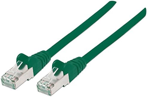 Intellinet 736046 LSOH Network Cable, Cat6, SFTP, RJ45 Male/ RJ45 Male, 30 m (100 ft), Green