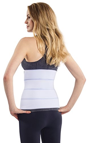 NYOrtho Abdominal Binder Lower Back Support Belt - Compression Wrap for Men and Women (30" - 45") 4 PANEL - 12" - Thumbnail 2