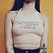 Staron Women Sexy Tight Slim Sleeveless Short Tees Tank Crop Tops (S, A)