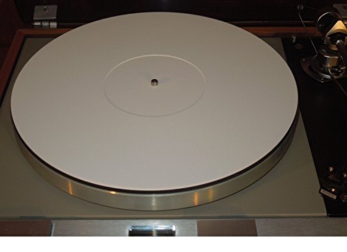 WHITE Acrylic Perspex Turntable Record Mat 2mm 250g