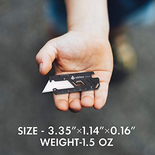 edcfans Utility Knife 5 in 1 Box Cutter/Pocket Knife with Bottle Opener