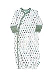 Parade Organics Organic Baby Printed Kimono Gown,0-6 Months,Trees